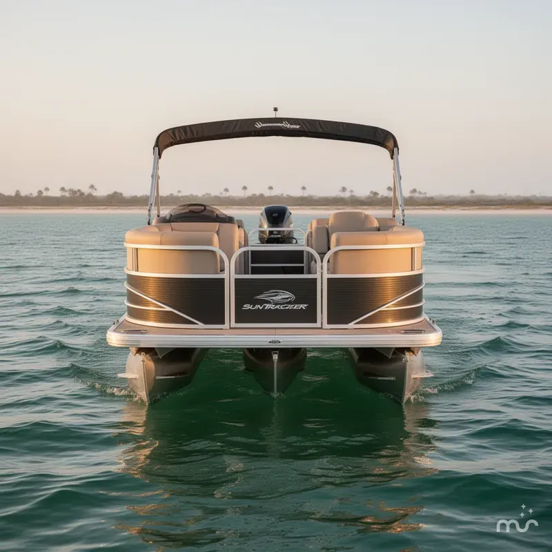 Slide: The Image of Sun Tracker PARTY BARGE® 22 RF DLX 2019 - 2