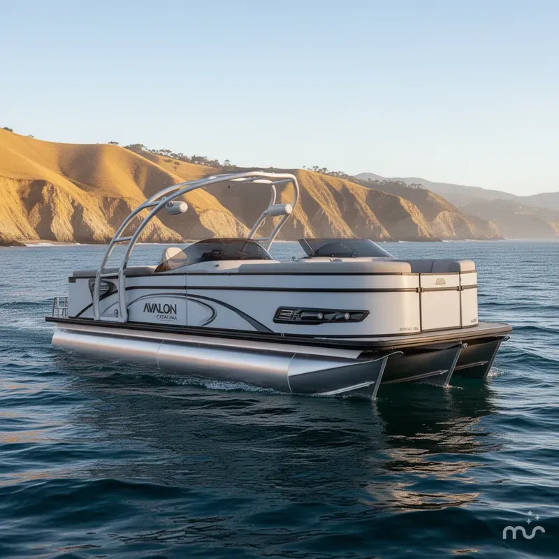 Slide: The Image of Avalon Catalina - 25 FT Quad Lounger Windshield w/ 300HP Mercury Verado! 2025 - 0