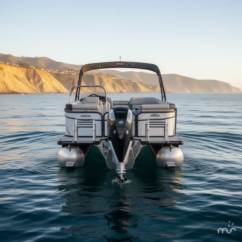 Slide: The Image of Avalon Catalina - 25 FT Quad Lounger Windshield w/ 300HP Mercury Verado! 2025 - 2