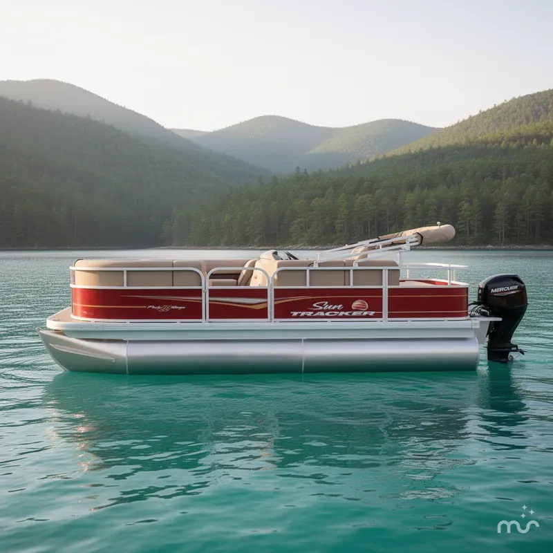 Slide: The Image of Sun Tracker Party Barge 18 DLX 2025 - 2