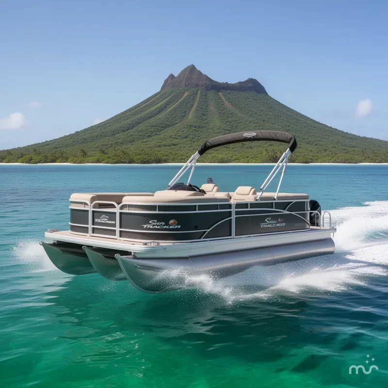 Slide: The Image of Sun Tracker Party Barge 20 DLX 2025 - 4