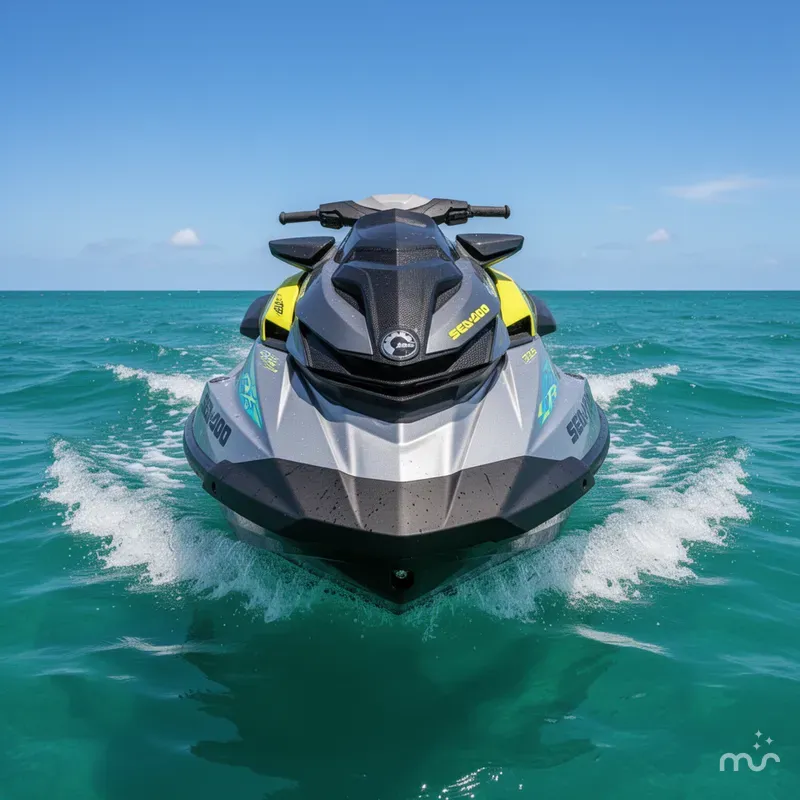 Slide: The Image of Sea-Doo RXP-X™ 325 Tech, BRP Premium A, Ibr Ice Metal / 2025 - 1