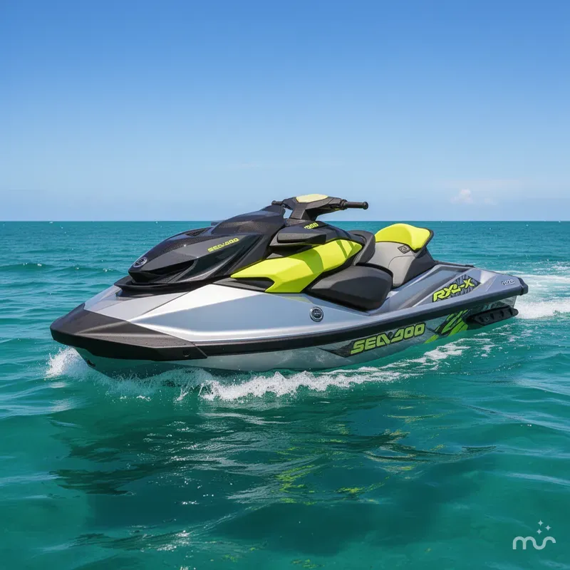 Slide: The Image of Sea-Doo RXP-X™ 325 Tech, BRP Premium A, Ibr Ice Metal / 2025 - 2