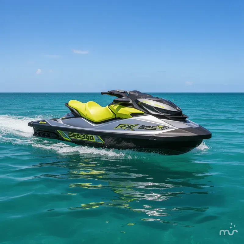 Slide: The Image of Sea-Doo RXP-X™ 325 Tech, BRP Premium A, Ibr Ice Metal / 2025 - 4