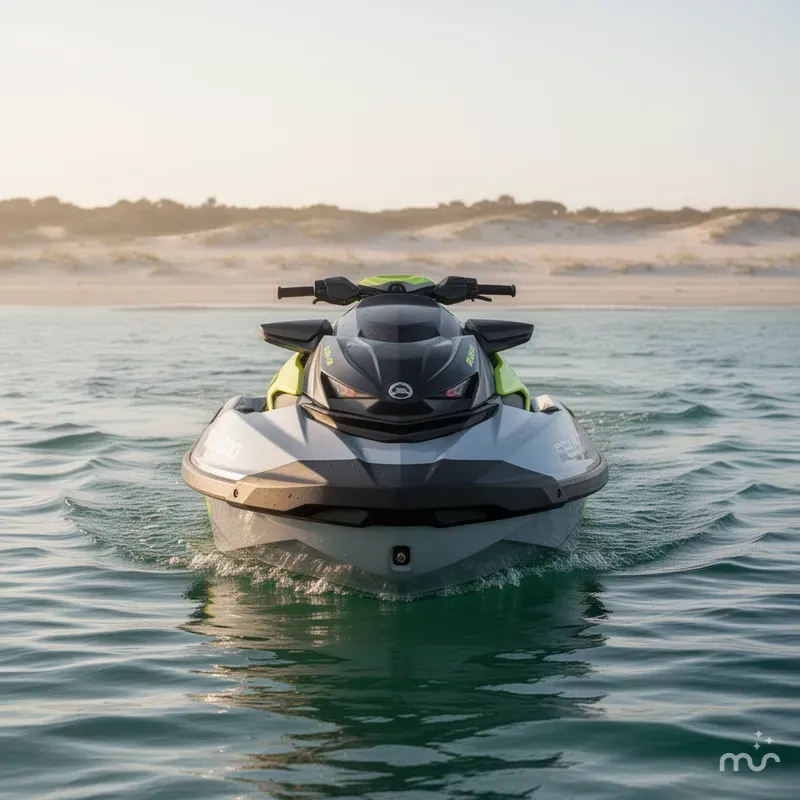 Slide: The Image of Sea-Doo RXP-X™ 325 Tech, BRP Premium A, Ibr Ice Metal / 2025 - 1