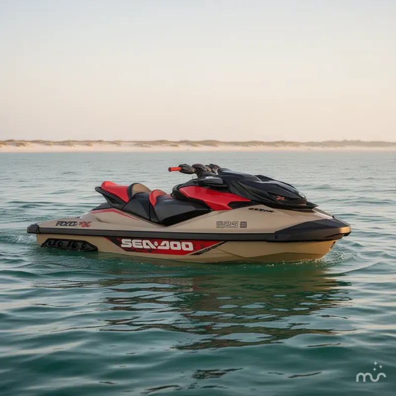 Slide: The Image of Sea-Doo RXP-X™ 325 Tech, BRP Premium A, iBR Metallic Tan 2025 - 0