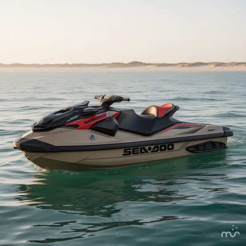 Slide: The Image of Sea-Doo RXP-X™ 325 Tech, BRP Premium A, iBR Metallic Tan 2025 - 1