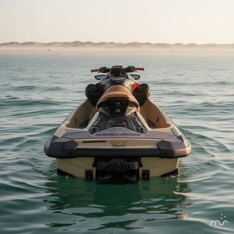 Slide: The Image of Sea-Doo RXP-X™ 325 Tech, BRP Premium A, iBR Metallic Tan 2025 - 2