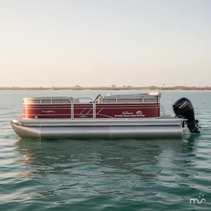 Slide: The Image of Sun Tracker Party Barge 20 DLX 2023 - 1