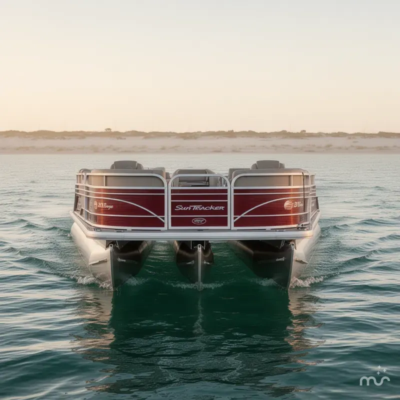 Slide: The Image of Sun Tracker Party Barge 20 DLX 2023 - 3