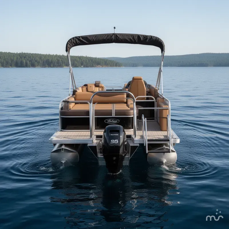 Slide: The Image of Tahoe LTZ 2385 Swingback (VRB) Tritoon & Honda 4-Stroke 2025 - 1