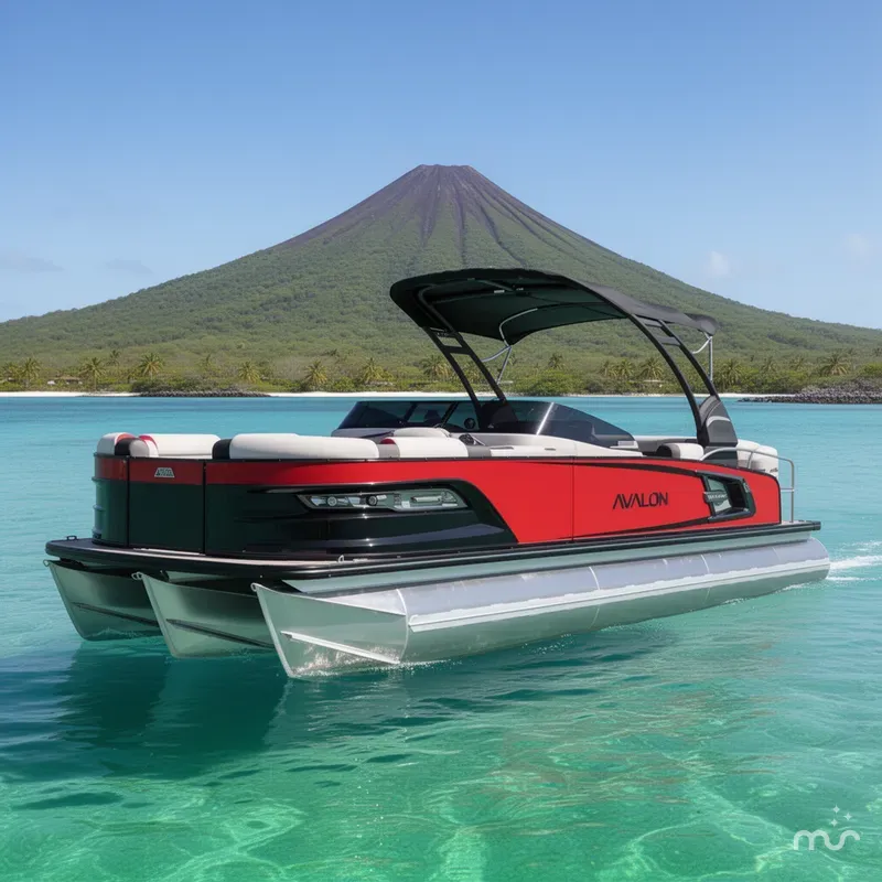 The Image of Avalon Excalibur LTD 25' Quad Lounge Windshield - Triple Toon TWIN - IN STOCK 2025 - 0