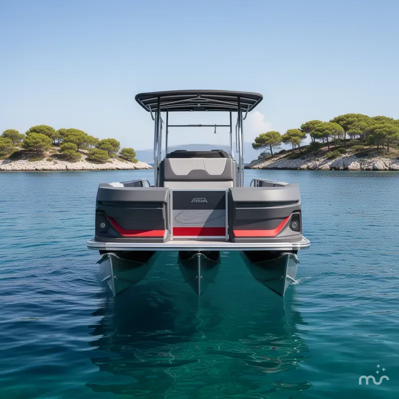 Slide: The Image of Avalon Geofish 25' GLX - Triple Toon - IN STOCK 2025 - 1