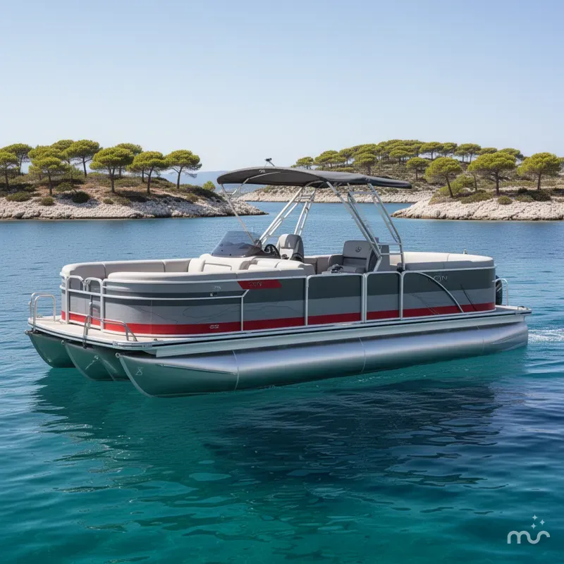 Slide: The Image of Avalon Geofish 25' GLX - Triple Toon - IN STOCK 2025 - 2
