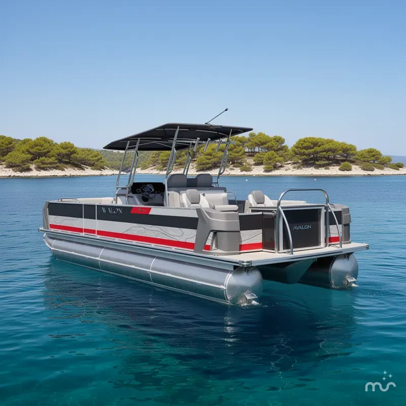Slide: The Image of Avalon Geofish 25' GLX - Triple Toon - IN STOCK 2025 - 3