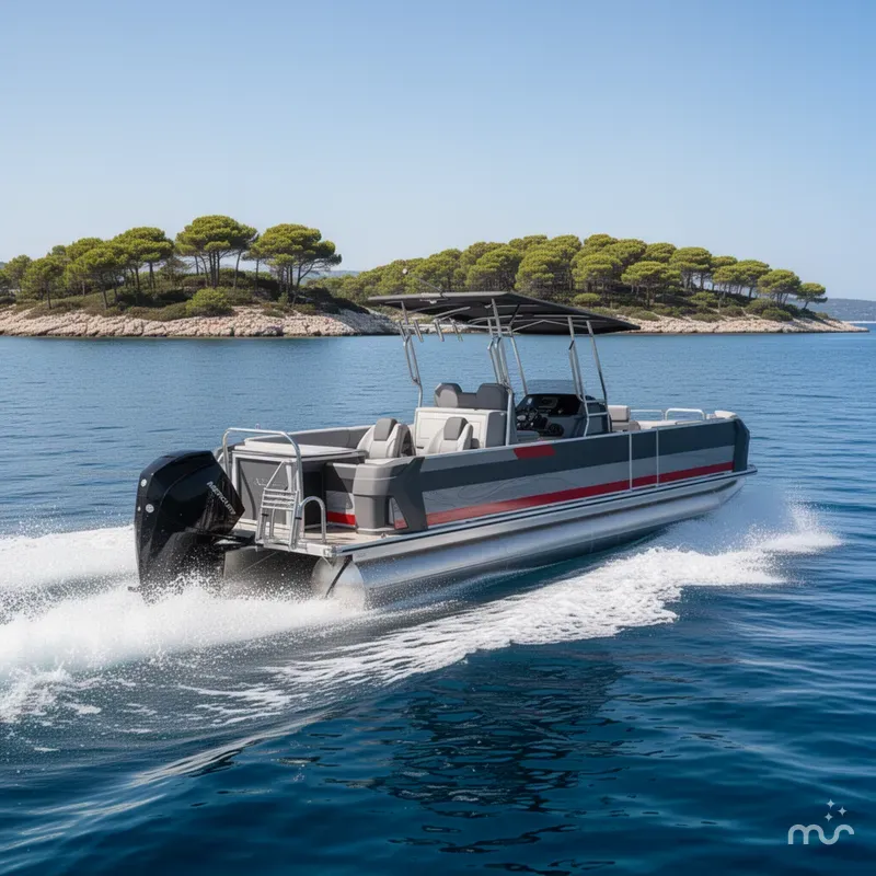 Slide: The Image of Avalon Geofish 25' GLX - Triple Toon - IN STOCK 2025 - 4