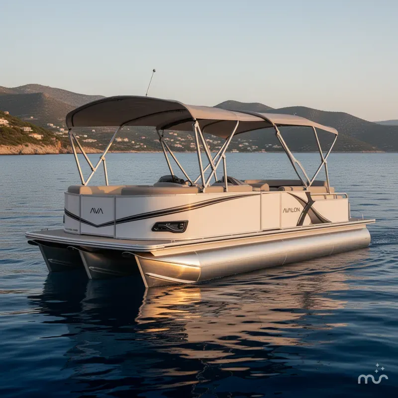 Slide: The Image of Avalon LSZ 23' Cruise Rear Bench TT - Triple Toon - IN STOCK 2025 - 4