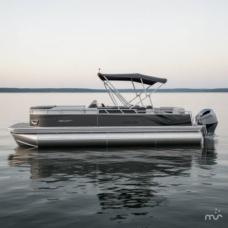 Slide: The Image of Avalon Venture 85 25' Elite Windshield - Triple Toon - IN STOCK 2025 - 1