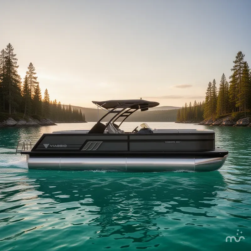Slide: The Image of Viaggio Diamante 24' UW A-T (Quad Lounge Windshield) - Triple Toon - IN STOCK! 2025 - 4