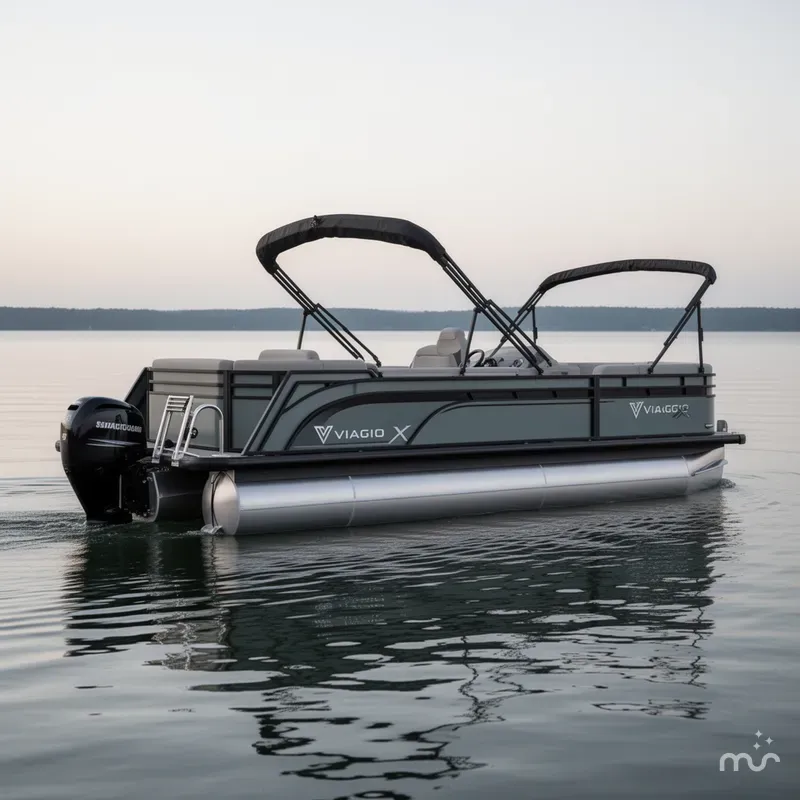 Slide: The Image of Viaggio Lago X 24' R (Rear Fish) Triple Toon - IN STOCK 2025 - 0