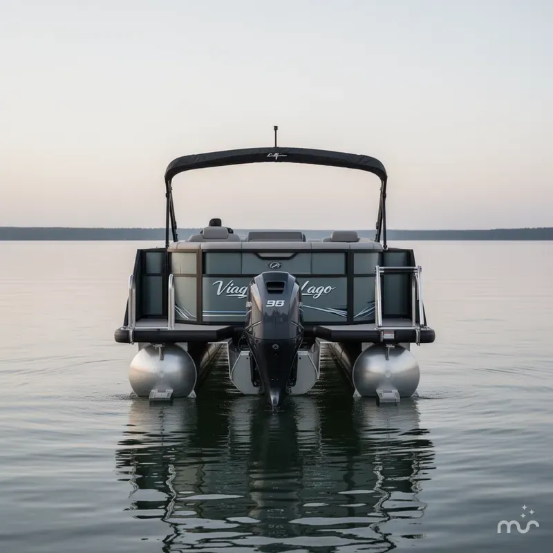 Slide: The Image of Viaggio Lago X 24' R (Rear Fish) Triple Toon - IN STOCK 2025 - 2