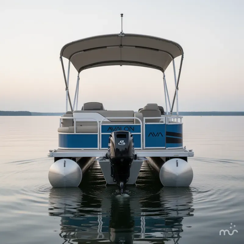 Slide: The Image of Avalon Venture 18' Cruise Rear Bench - IN STOCK 2025 - 2