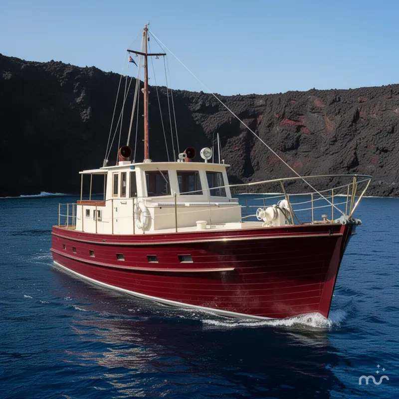 Slide: The Image of Custom Bald Mountain Boat Works 1970 - 2