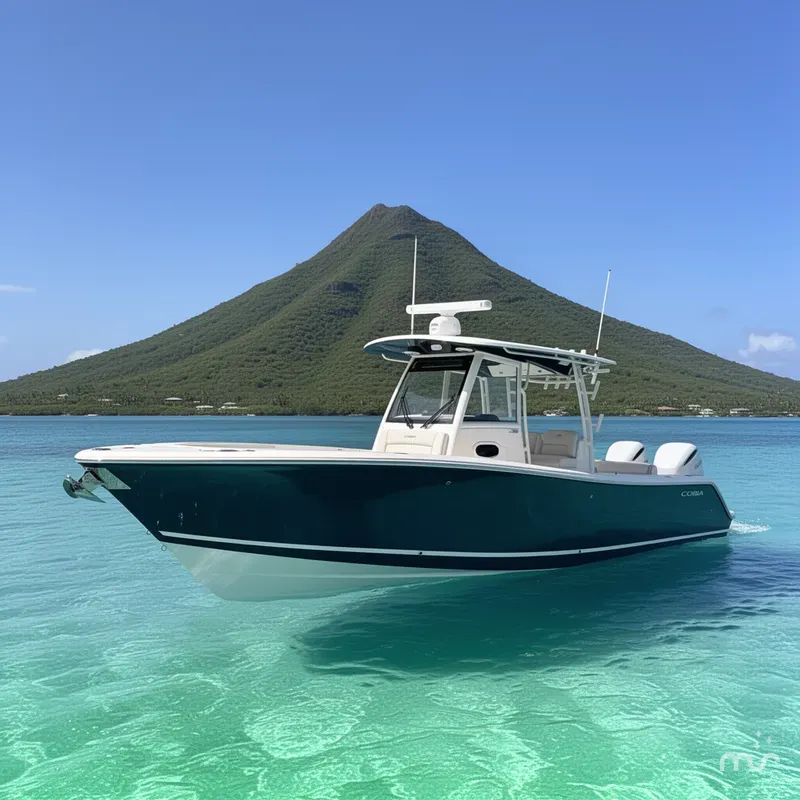 Slide: The Image of Cobia 320 Center Console 2025 - 2
