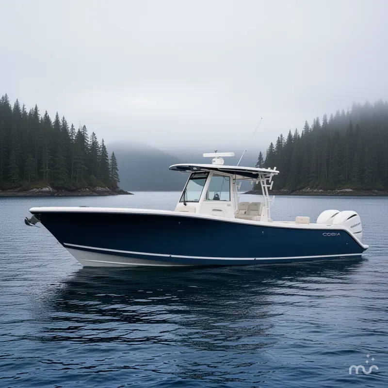 Slide: The Image of Cobia 320 Center Console 2025 - 2