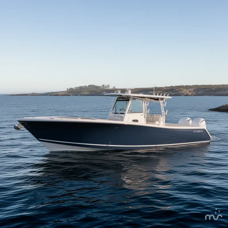 Slide: The Image of Cobia 320 Center Console 2025 - 2