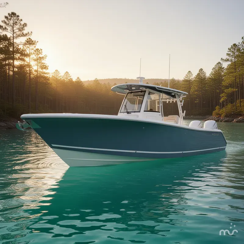 Slide: The Image of Cobia 320 Center Console 2025 - 2