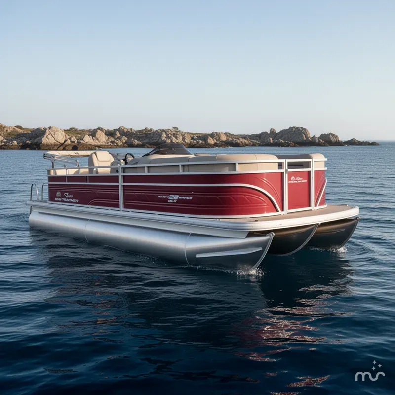 The Image of Sun Tracker Party Barge 22 RF DLX 2025 - 0