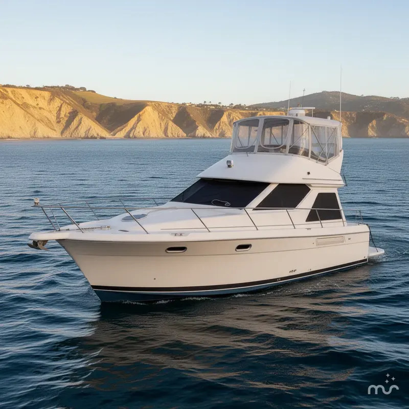 Slide: The Image of Bayliner 3788 Command Bridge Motoryacht 1996 - 0