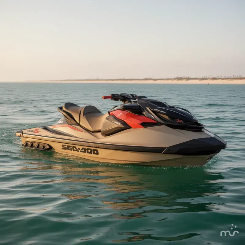 Slide: The Image of Sea-Doo RXP-X™ 325 Tech, BRP Premium A, iBR Metallic Tan 2025 - 0