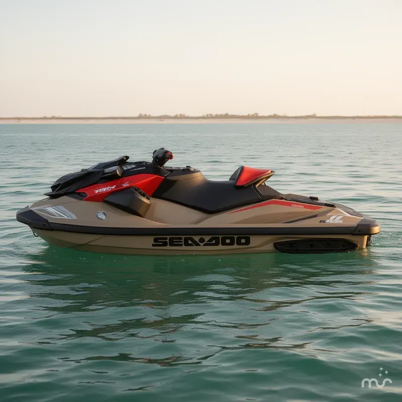 Slide: The Image of Sea-Doo RXP-X™ 325 Tech, BRP Premium A, iBR Metallic Tan 2025 - 2