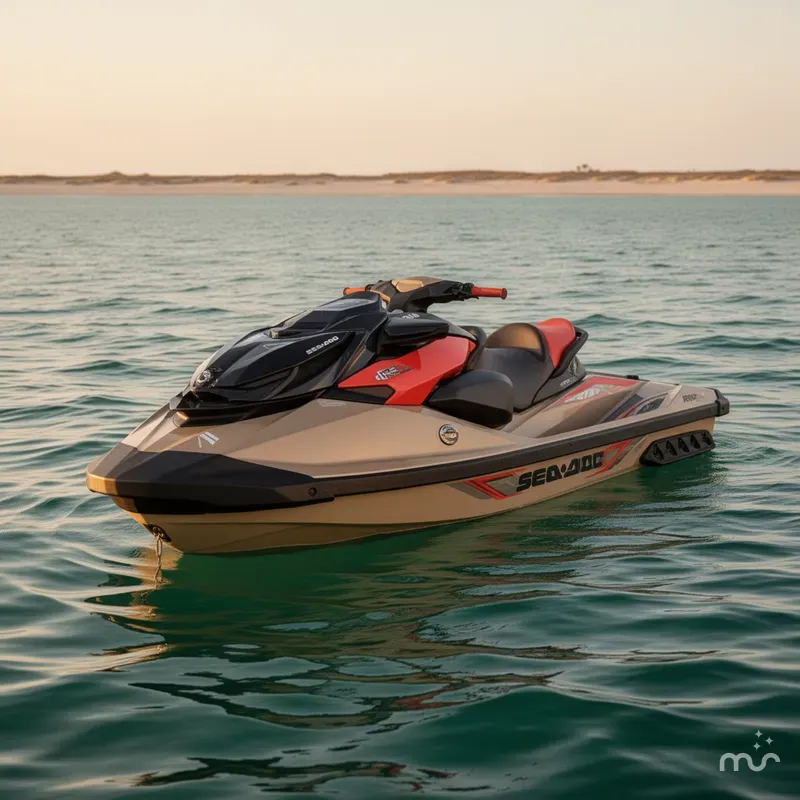Slide: The Image of Sea-Doo RXP-X™ 325 Tech, BRP Premium A, iBR Metallic Tan 2025 - 4
