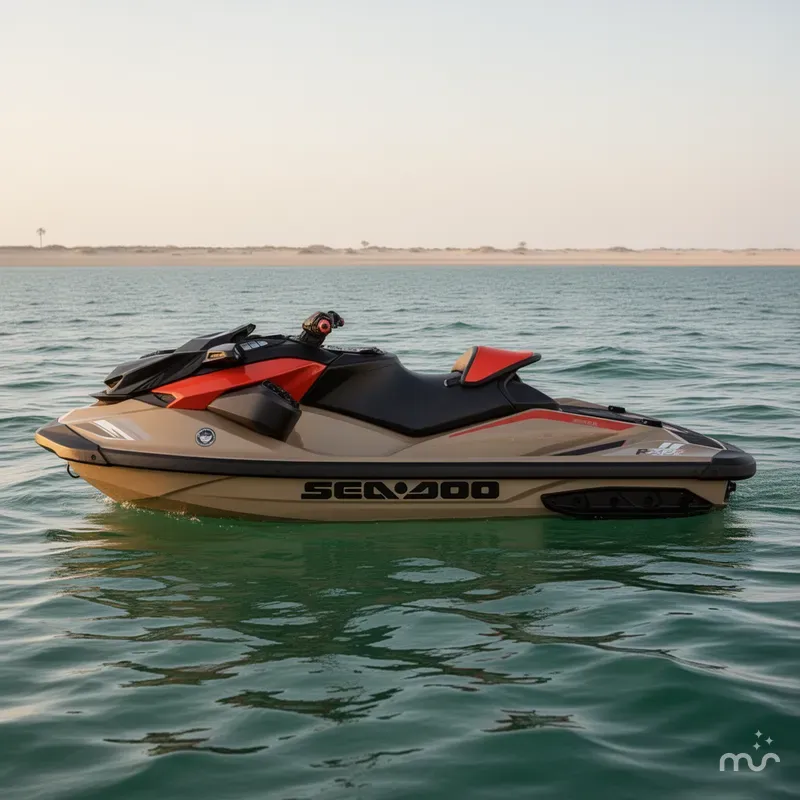 Slide: The Image of Sea-Doo RXP-X™ 325 Tech, BRP Premium A, iBR Metallic Tan 2025 - 2