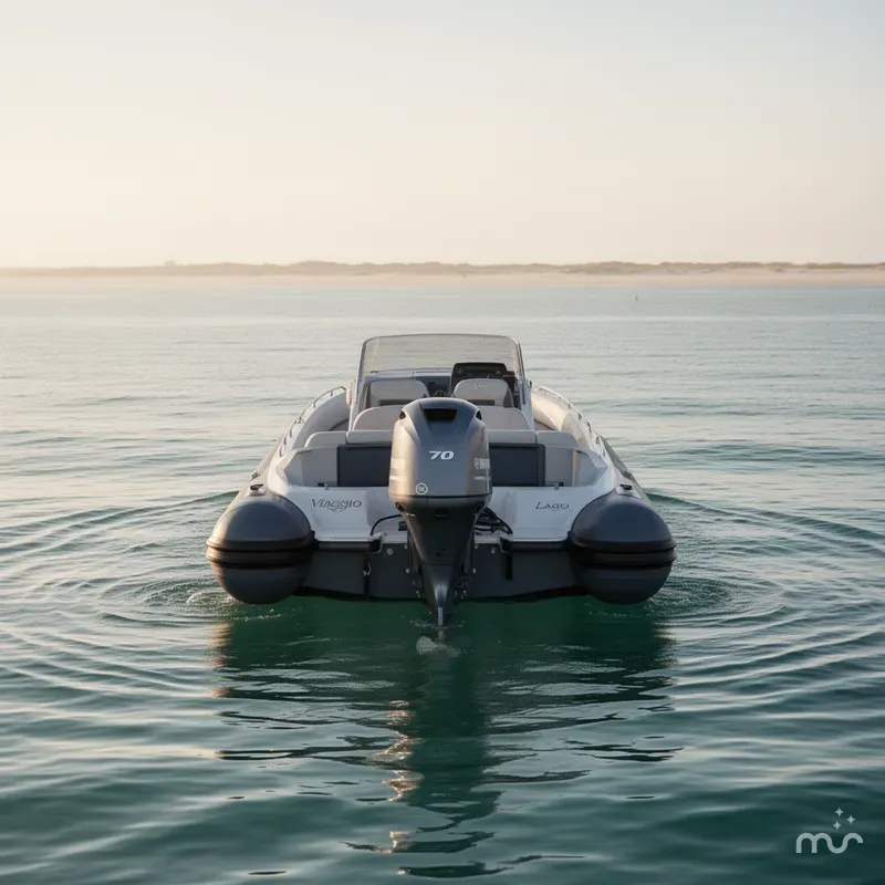 Slide: The Image of Viaggio Lago V18C Bi-Toon w/Yamaha 70HP - 4 Stroke Engine and Trailer 2025 - 3