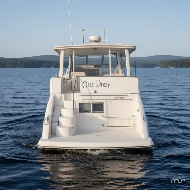 Slide: The Image of Carver Yachts 355 Aft Cabin Motor Yacht 1996 - 1