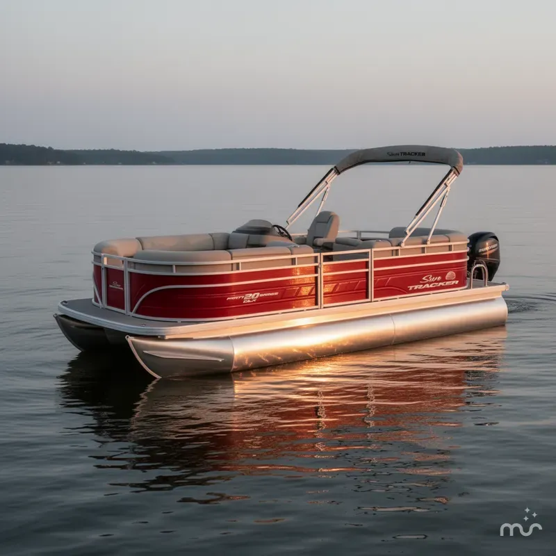 Slide: The Image of Sun Tracker Party Barge 20 DLX 2025 - 2