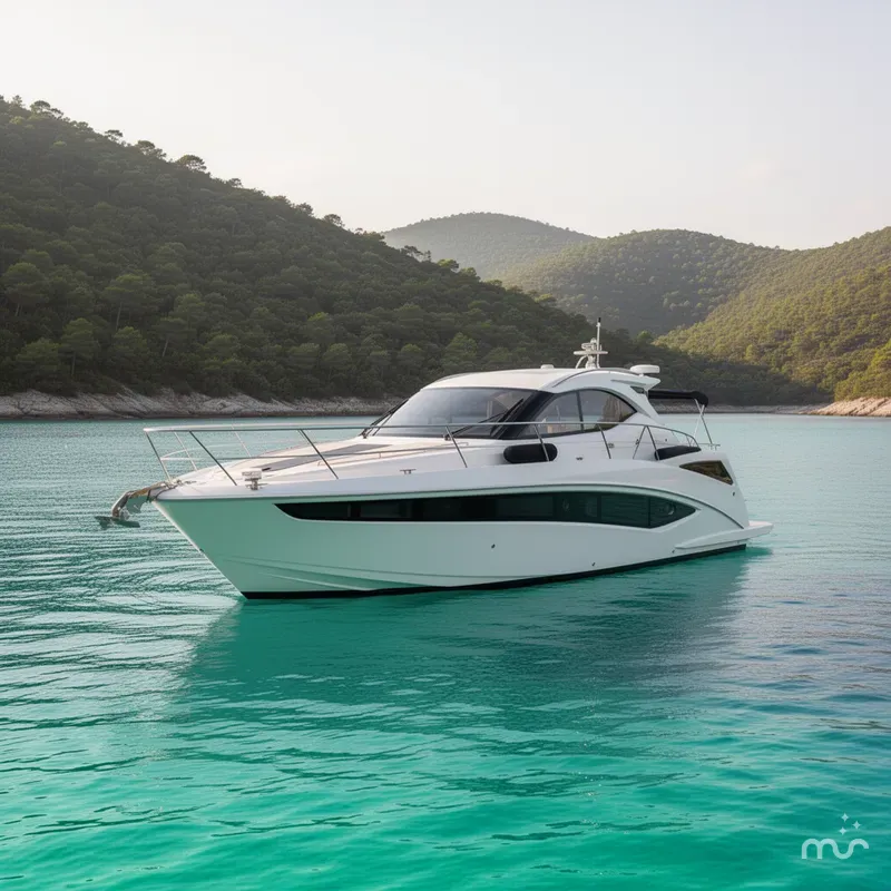 Slide: The Image of Galeon 385 HTS 2018 - 2