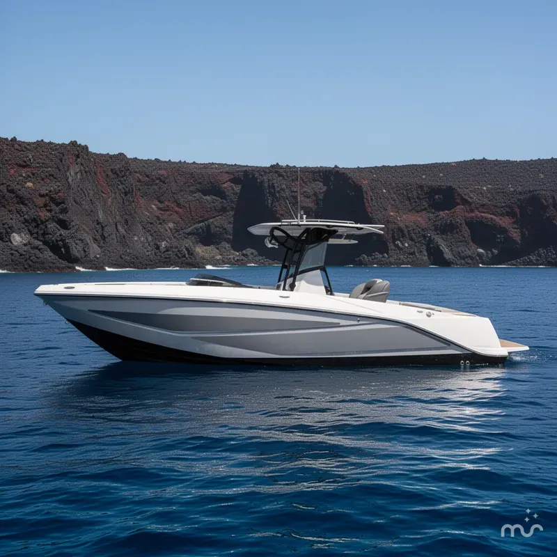 Slide: The Image of Scarab 255 Open LX Wake 2025 - 2