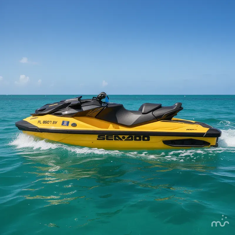 Slide: The Image of Sea-Doo RXP-X 300 IBR Millenium Yellow 2021 - 2