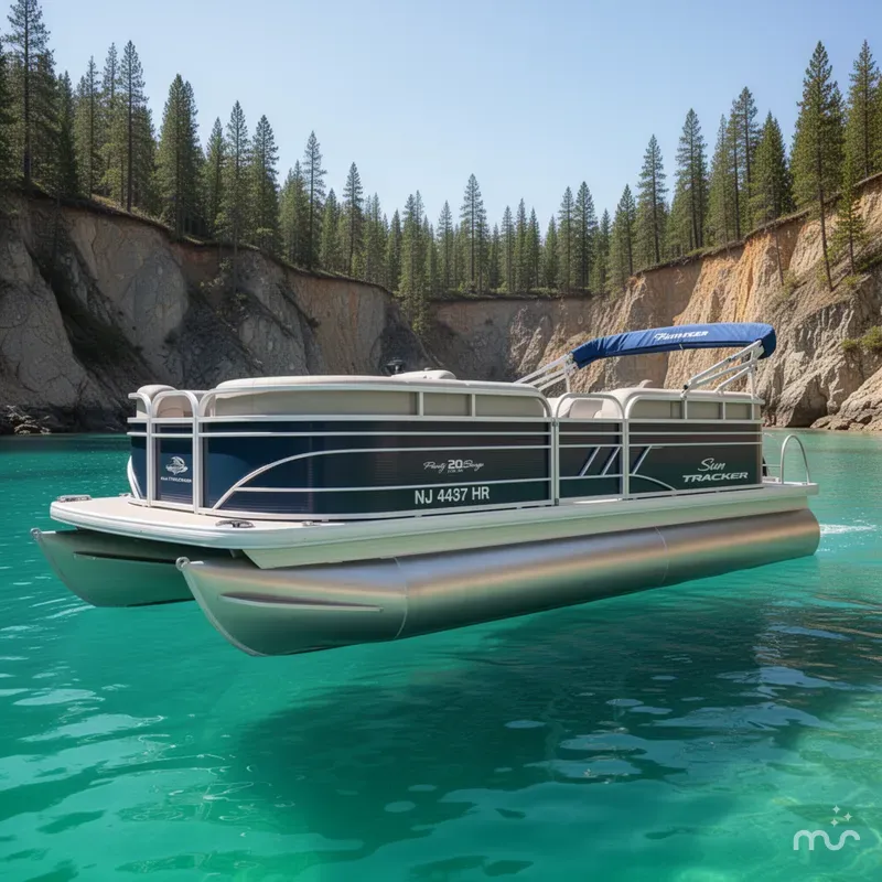 The Image of Sun Tracker Party Barge 20 DLX 2021 - 0
