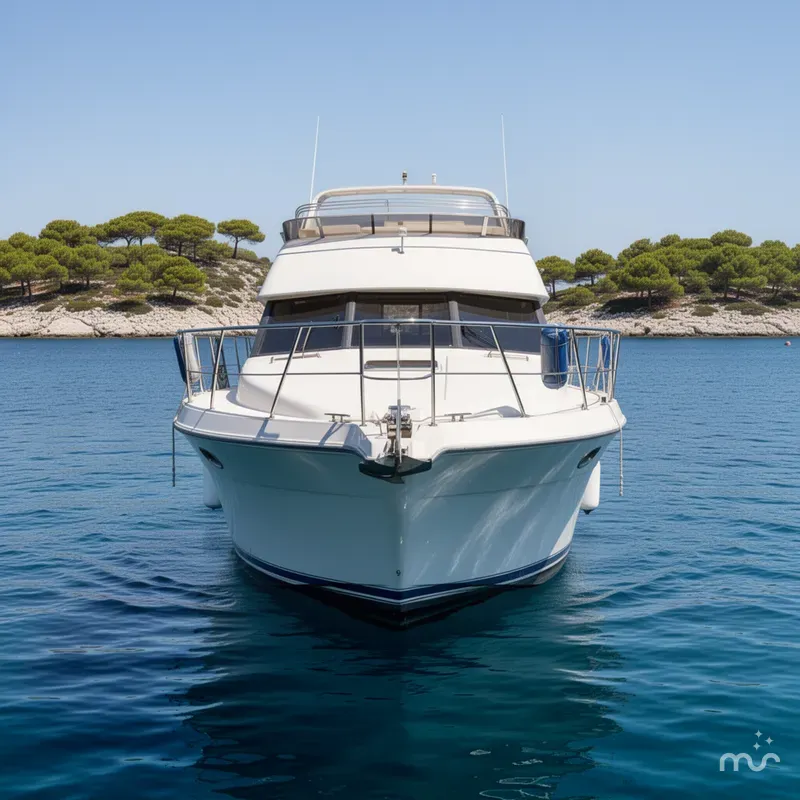 Slide: The Image of Carver Yachts 350 Aft Cabin Motor Yacht 1994 - 1