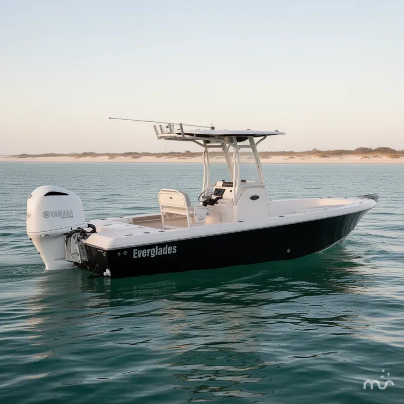Slide: The Image of Everglades 243 Center Console w/ Yamaha 300 ONLY 310 HOURS 2014 - 0