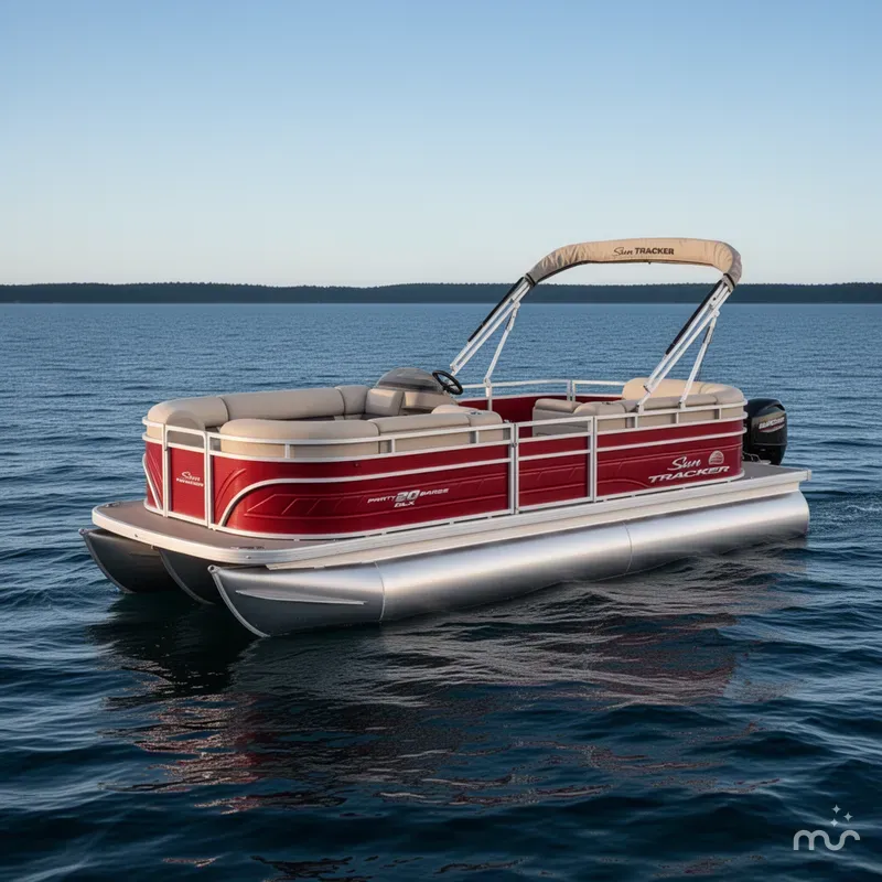 Slide: The Image of Sun Tracker Party Barge 20 DLX 2025 - 4