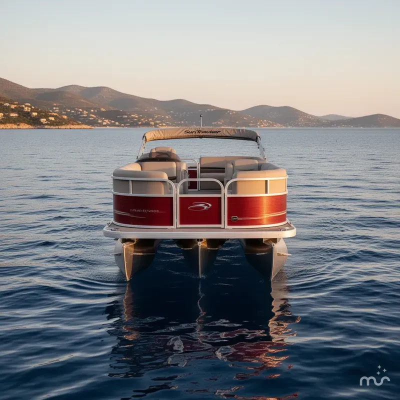 Slide: The Image of Sun Tracker Party Barge 18 DLX 2025 - 1