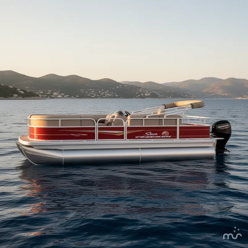 Slide: The Image of Sun Tracker Party Barge 18 DLX 2025 - 2