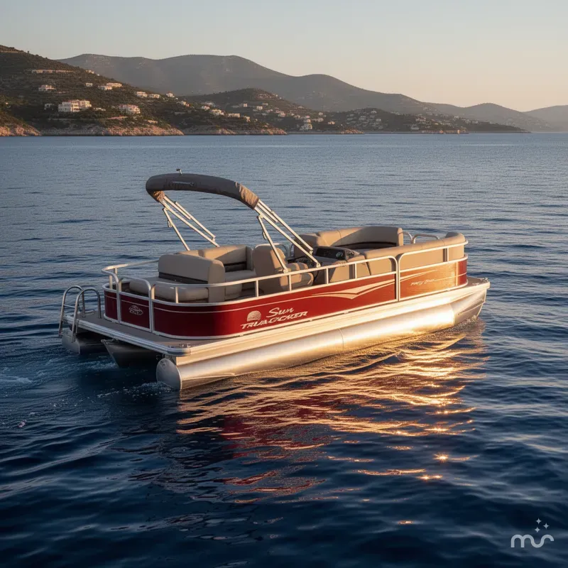 Slide: The Image of Sun Tracker Party Barge 18 DLX 2025 - 4